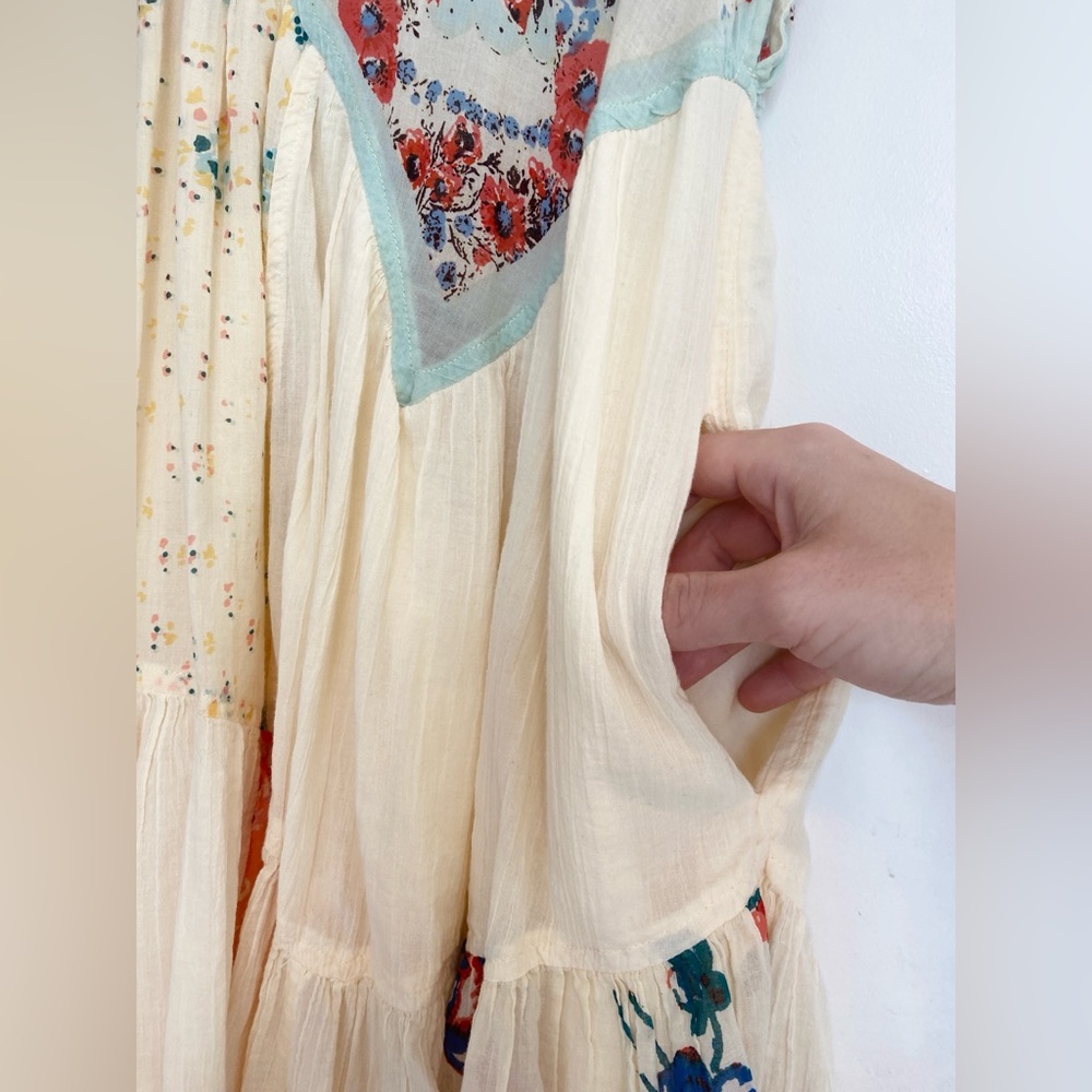 Free People Mended with Scarves Mini Dress - Picture 4 of 10